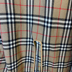 Burberry Vintage Grey Check Lined Coat