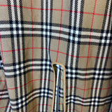 Burberry Vintage Grey Check Lined Coat