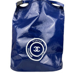 Chanel Blue Vinyl PVC Shoulder Bag