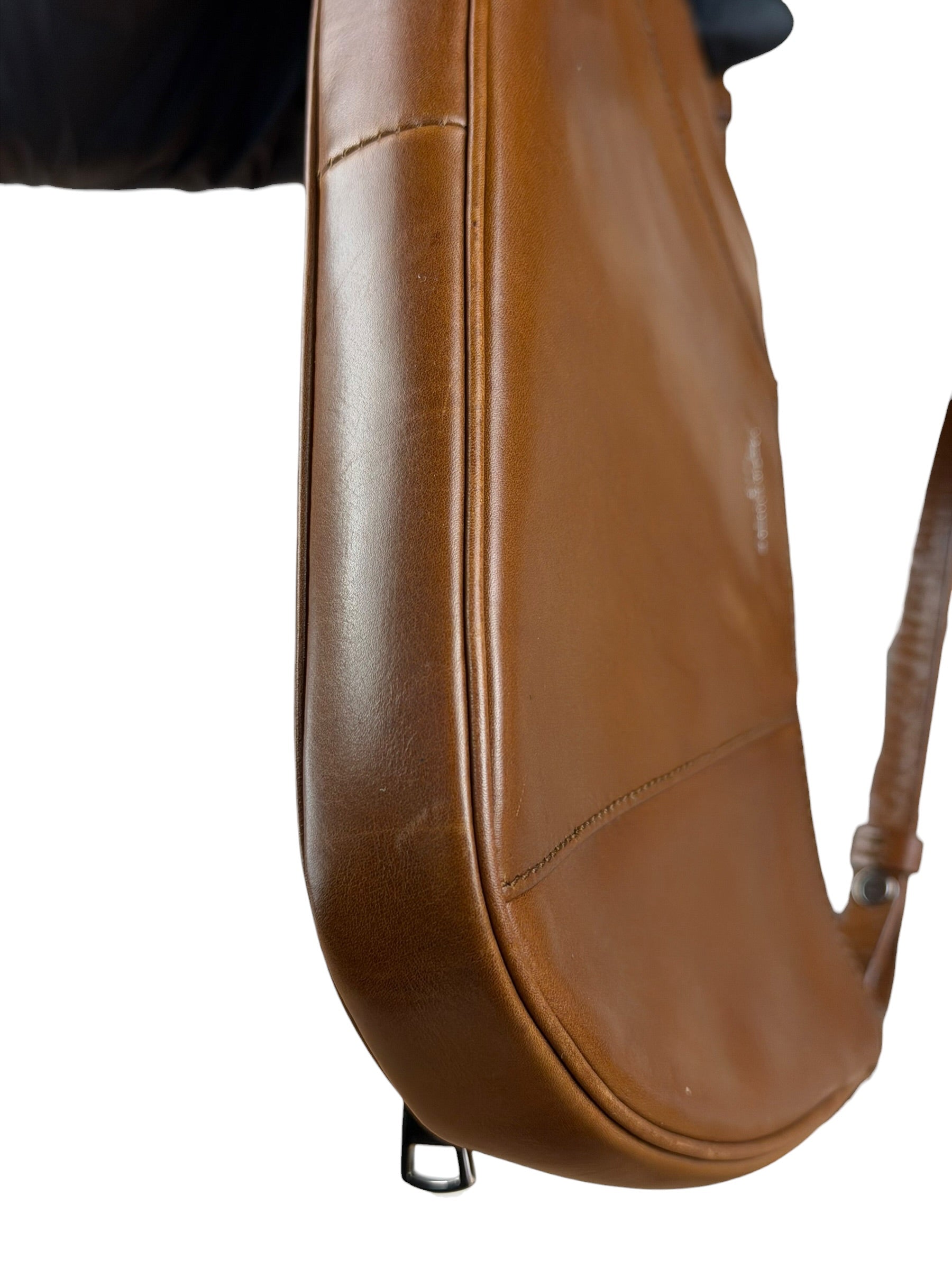 Saint Laurent Vintage Brown Leather Mini Shoulder Bag