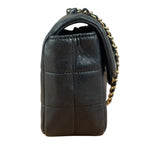 Chanel Black Lambskin Mini Chocolate Bar Flap Bag 2005