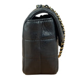 Chanel Black Lambskin Mini Chocolate Bar Flap Bag 2005