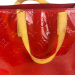 Louis Vuitton Red Canvas Monogram Vernis Hand Bag