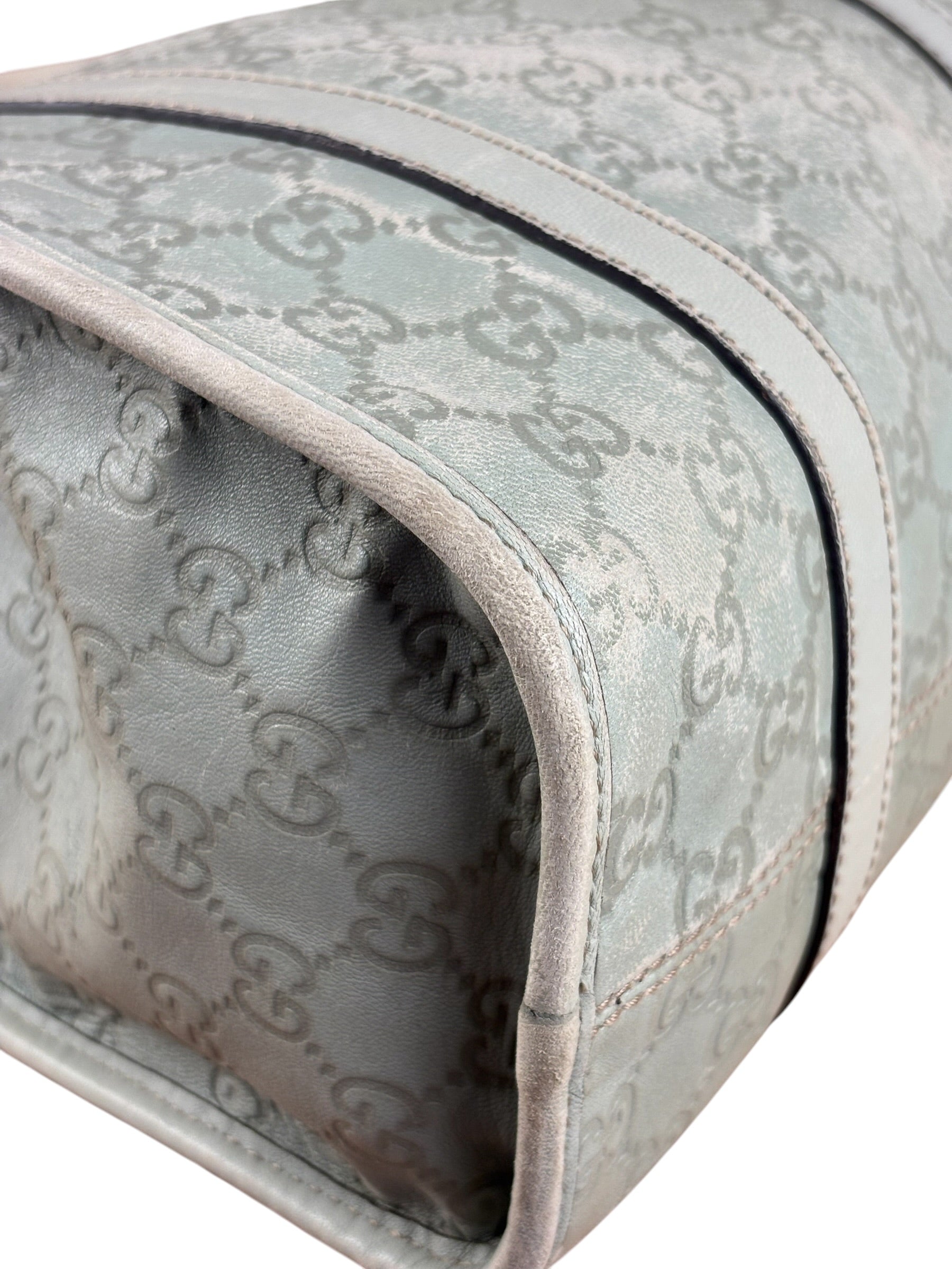 Gucci Green GG Monogram Guccissima Jackie Hobo Bag