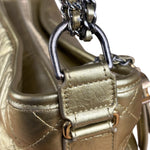 Chanel Gold Leather Gabrielle Hobo 2016