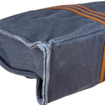 Hermes Vintage Large Navy Canvas Tote