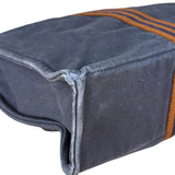 Hermes Vintage Large Navy Canvas Tote