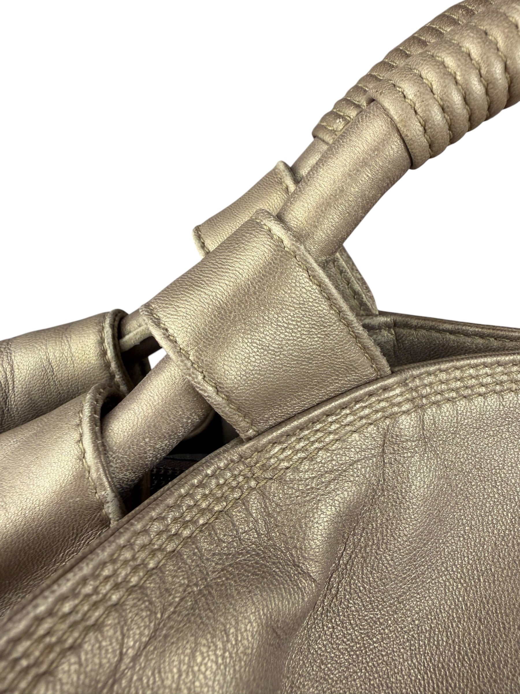 Loewe Vintage Gold Nappa Aire Hobo/Tote Bag