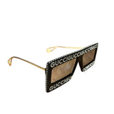 Gucci Rhinestone Square Sunglasses