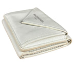 Balenciaga White Leather Papier Compact Wallet