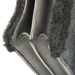 YSL Bicolor Quilted-Suede Shearling Gaby Shoulder Bag