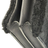 YSL Bicolor Quilted-Suede Shearling Gaby Shoulder Bag