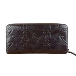 Vivienne Westwood Brown Leather Logo Zippy Wallet