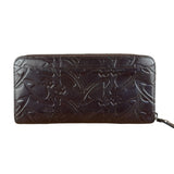 Vivienne Westwood Brown Leather Logo Zippy Wallet
