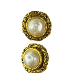 Chanel Vintage Faux Pearl Clip-On Earrings