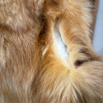 Vintage Camel Shag Fur Coat