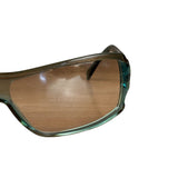 Bvlgari Striking Teal Geometric Temple Sunglasses