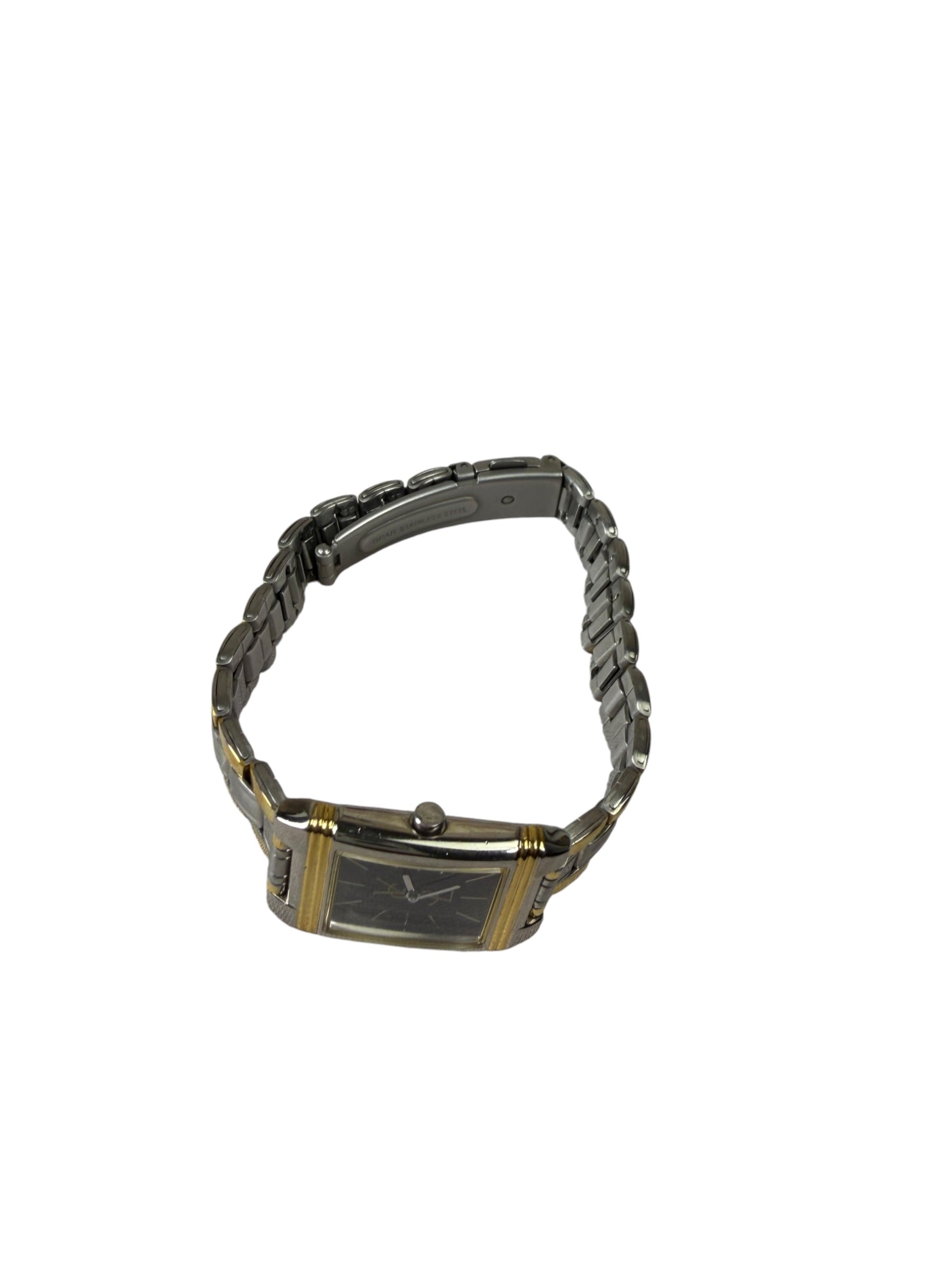 YSL 2 Tone Tank Black Stick Dial