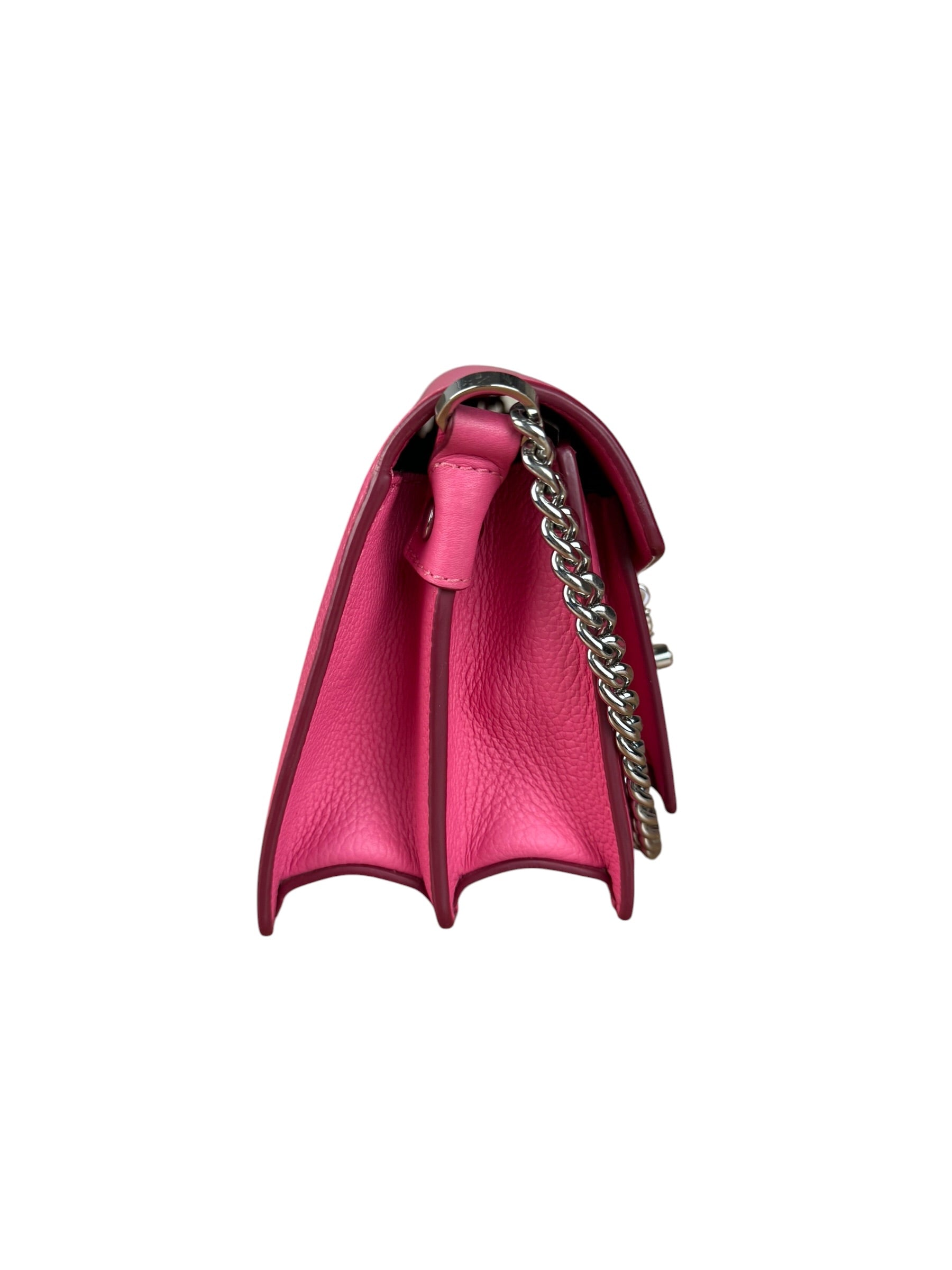 MCM Pink Leather Millie S Crossbody Bag