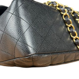 Chanel Black Caviar Leather Single Flap Bag '04