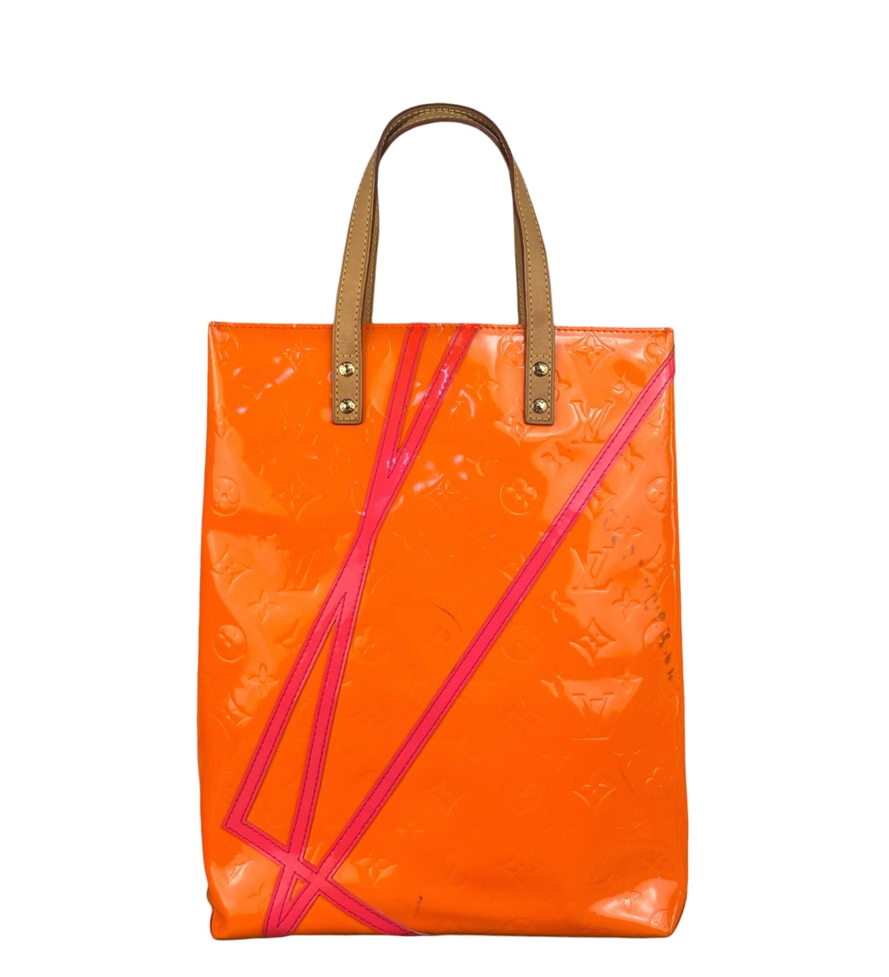 Louis Vuitton x Robert Wilson Monogram Fluo Vernis Reade Tote Bag MM