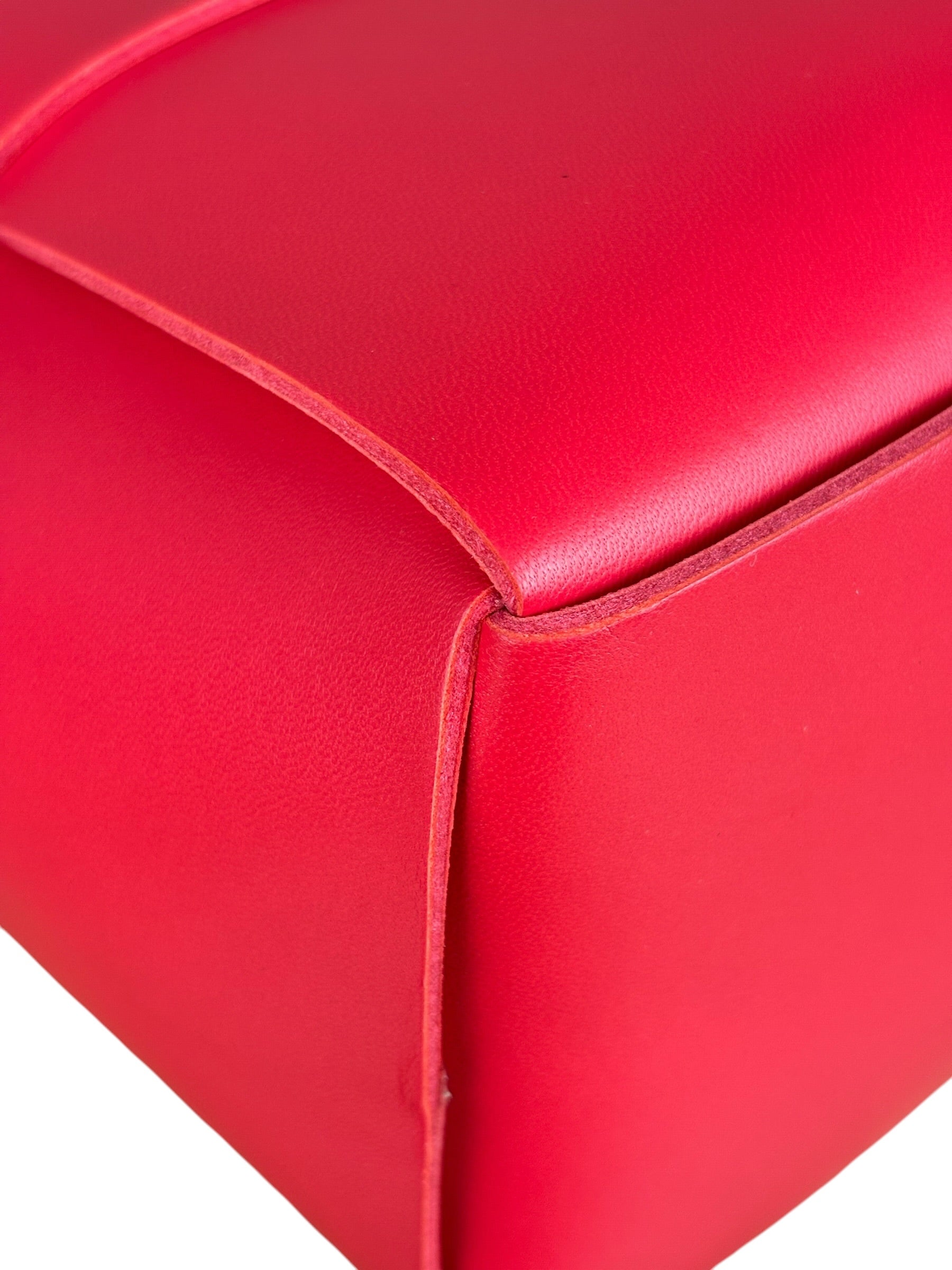 Bottega Veneta Red Leather Arco Tote Bag