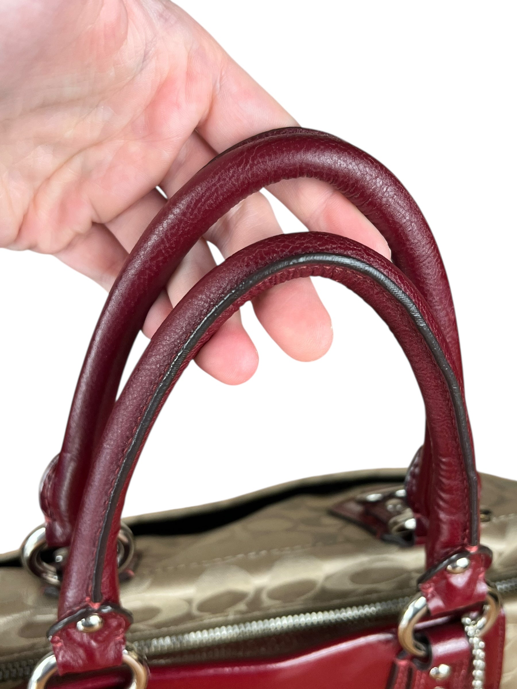 Coach Beige Signature C Tote Bag