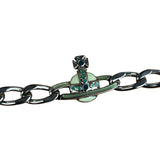 Vivienne Westwood Graziella Orb Chocker Chain Link Pendant Necklace