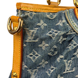Louis Vuitton Denim/Leather Trim Monogram Neo Cabby Handbag
