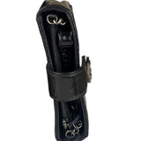 Chanel Navy Patent Leather Matelasse Chain Pouch 2013