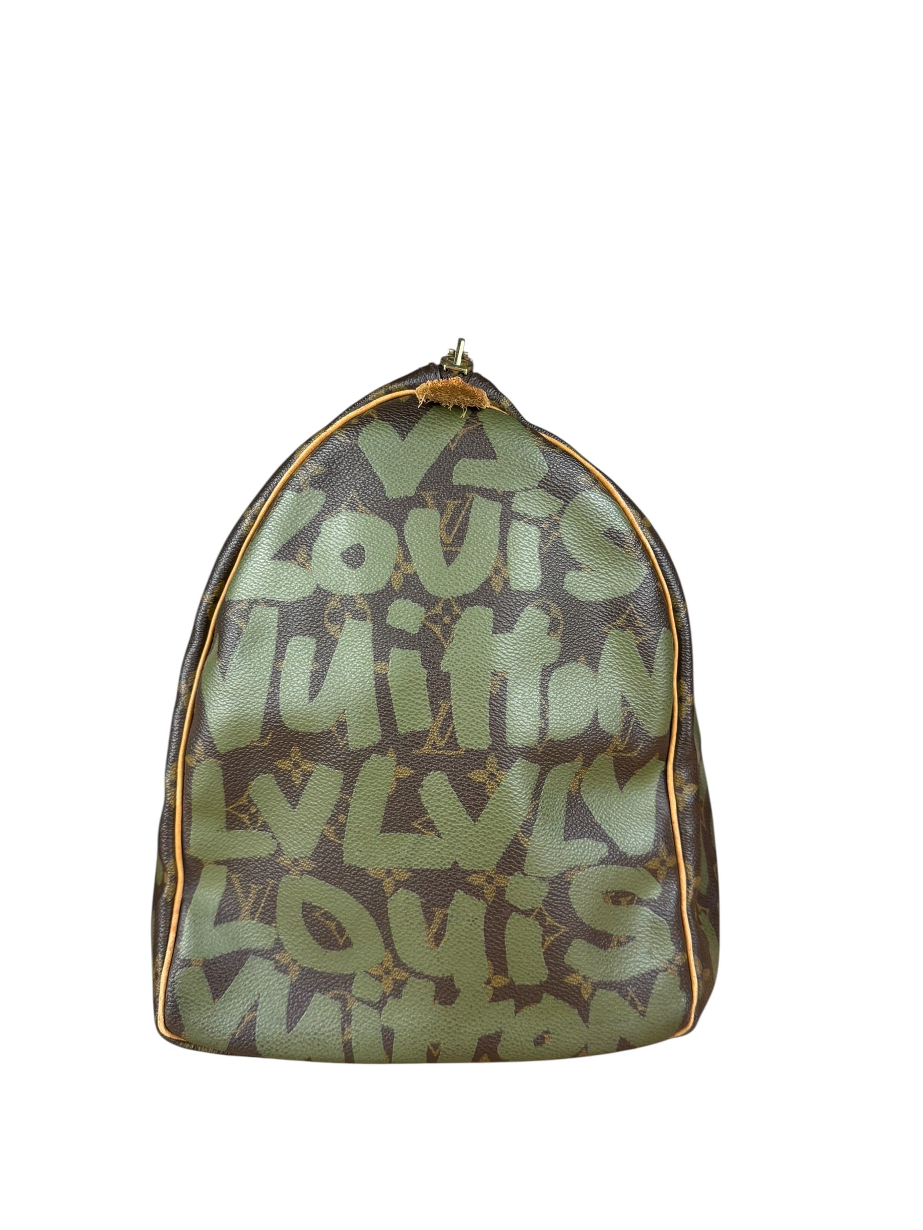 Louis Vuitton Stephen Sprouse Limited Edition Graffiti Keepall 50 Green