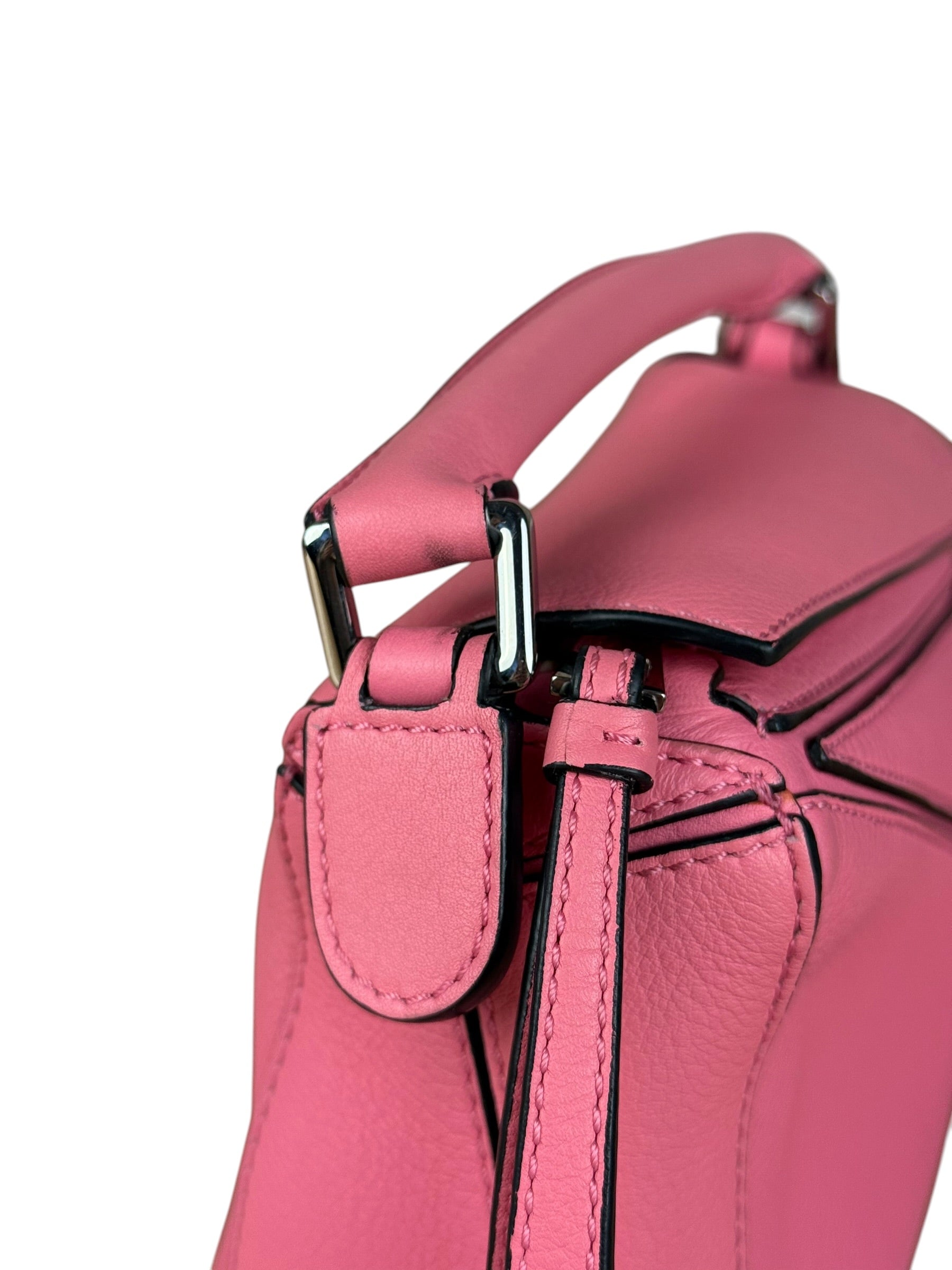 Loewe Pink Leather Mini Puzzle 2Way Bag