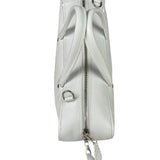 Balenciaga White Leather Triangle Two-Way Bag