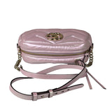 Gucci Iridescent Pink Nappa Chevron Small GG