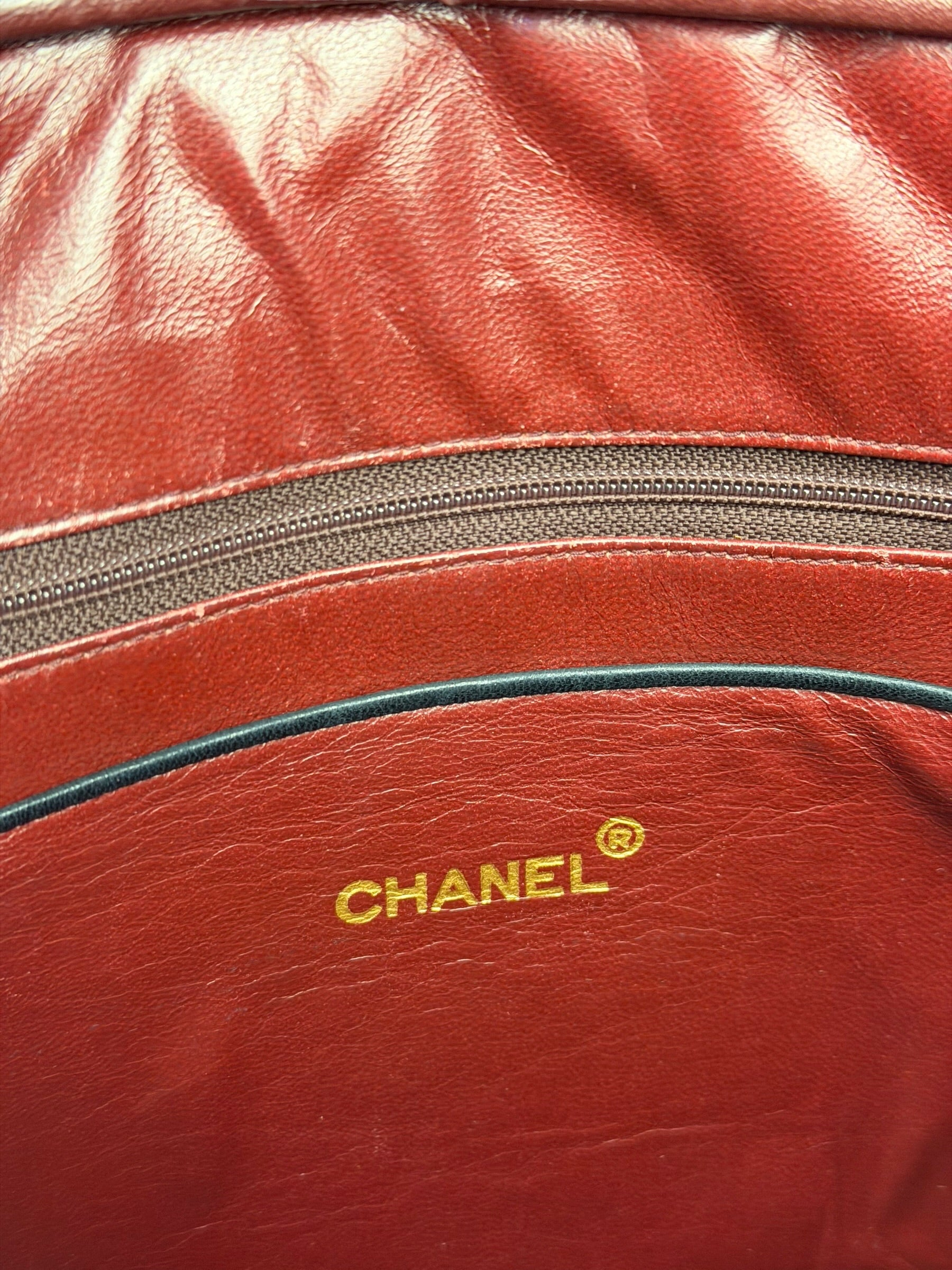 Chanel Black Quilted Lambskin Camera Bag 1989
