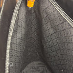 Gucci Vintage Black Ribbed Bamboo Top Handle Bag