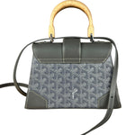 Goyard Mini Grey Goyardine Saigon Top Handle Bag