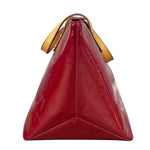 Louis Vuitton Red Leather Monogram Vernis Bellevue Handbag PM