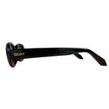 Quay Black Thin Sunglasses