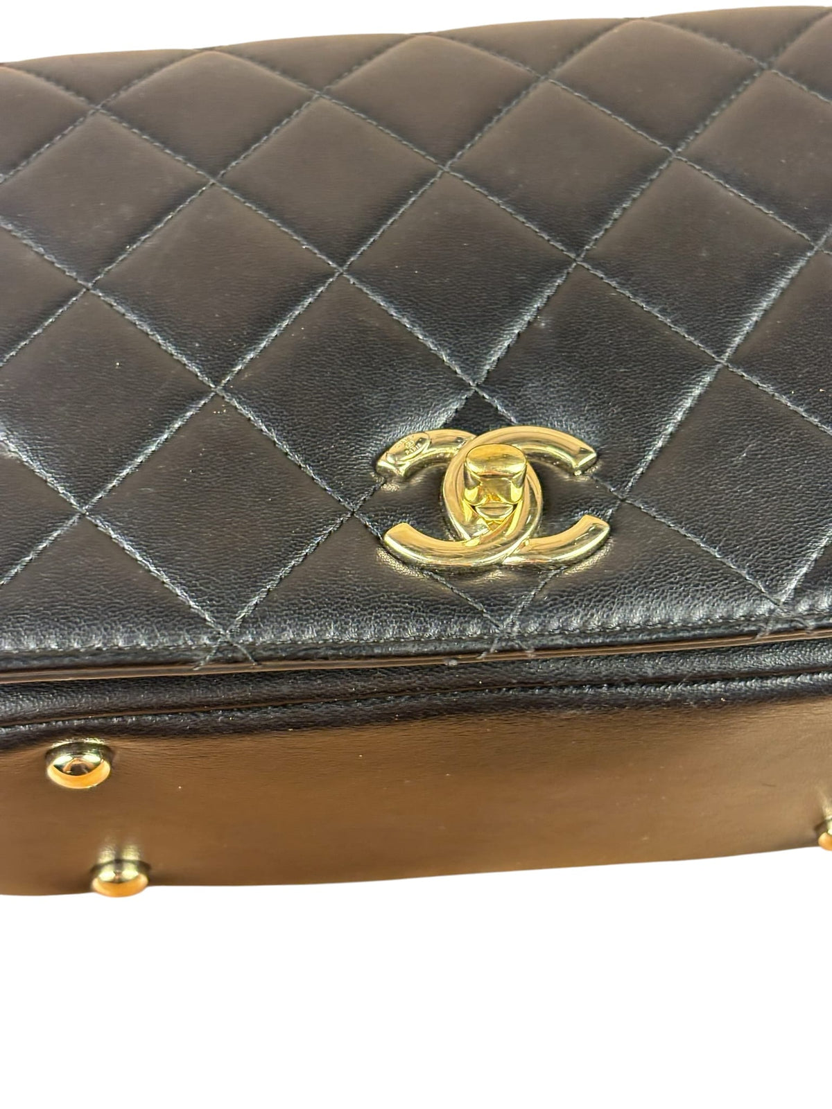 Chanel Black Quilted Lambskin Small Carry Chic Flap Two-Way Bag 2017