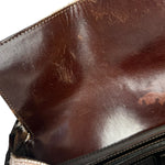 Fendi Leather-Trimmed Beaded Baguette Light Pink