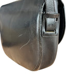 Dior Black Leather Vintage Flap Shoulder Bag