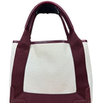 Balenciaga Canvas Maroon Cabas XS Tote Bag