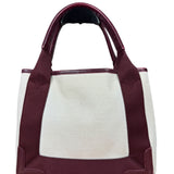 Balenciaga Canvas Maroon Cabas XS Tote Bag