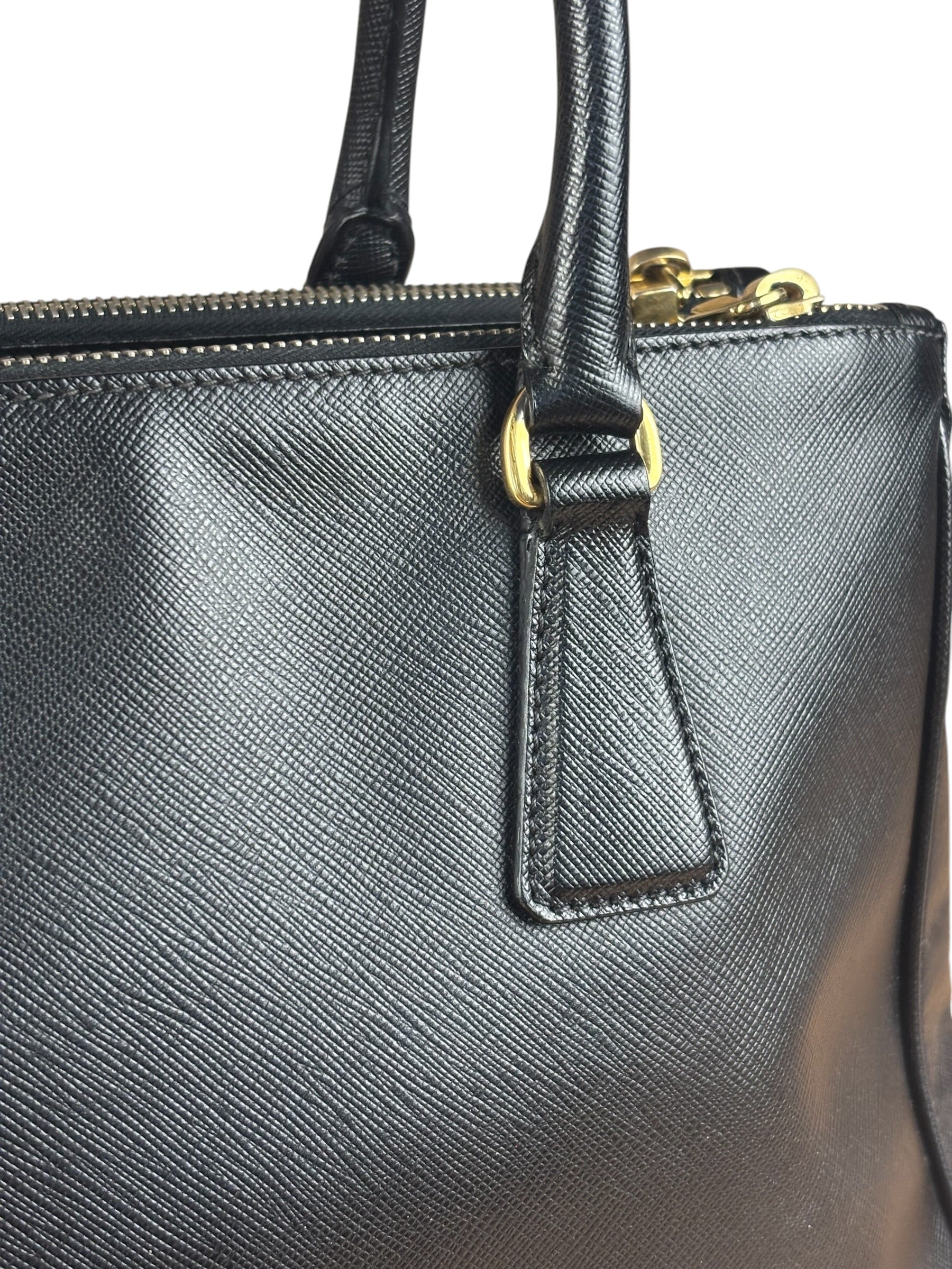 Prada Black Galleria Saffiano Leather Tote