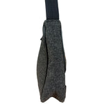 Prada Charcoal Gray Wool Sport Mini Hobo Bag
