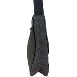 Prada Charcoal Gray Wool Sport Mini Hobo Bag