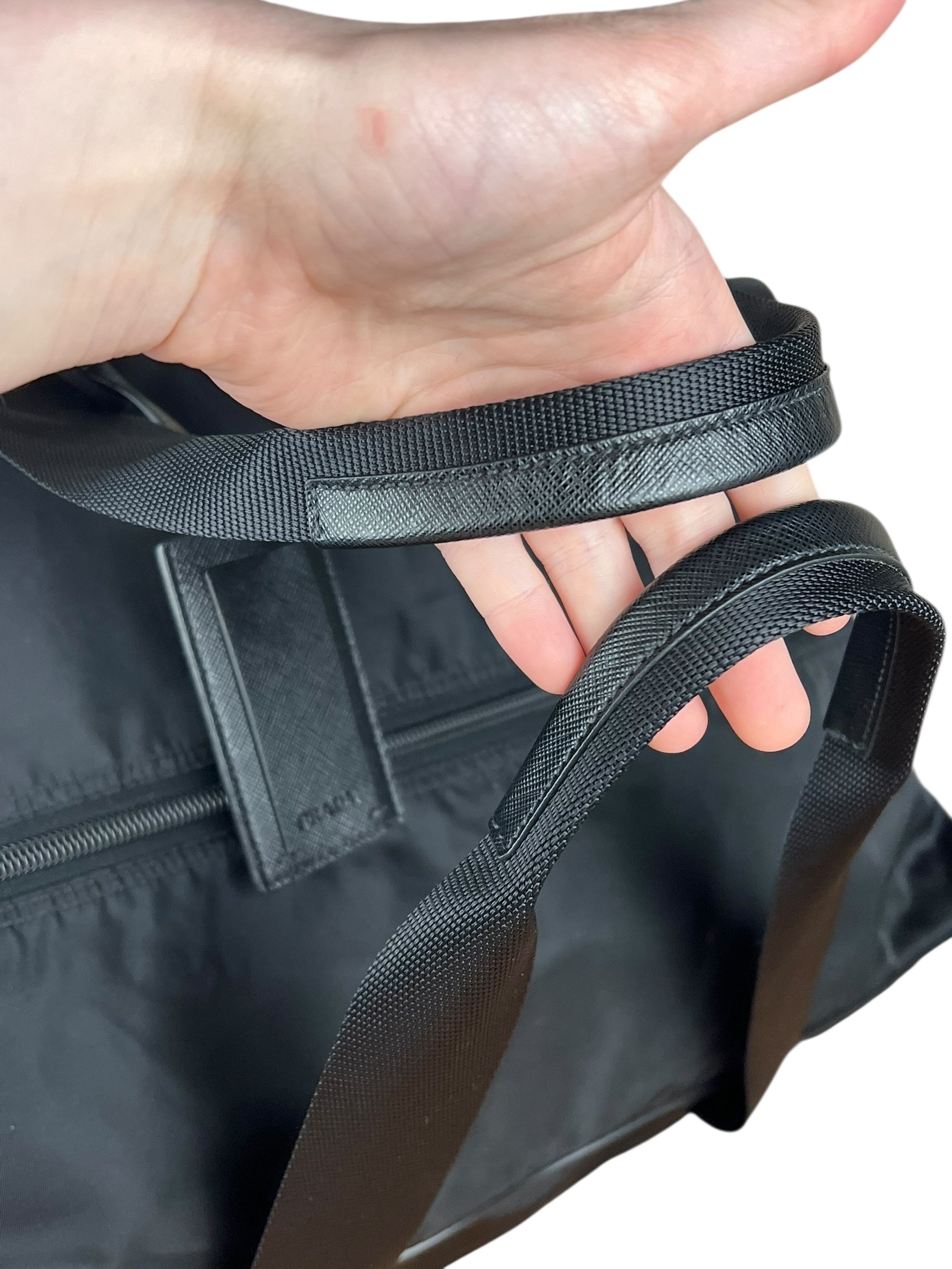 Prada Nylon Duffle Bag Black