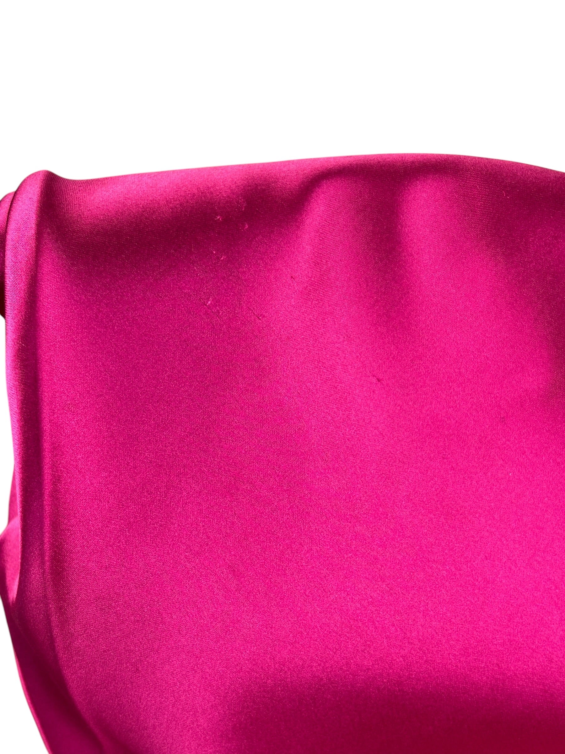 Alexander Wang Fuchsia Pink Satin Lunch Clutch