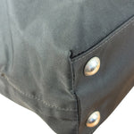 Prada Black Tessuto Nylon Leather Trim Hand Bag